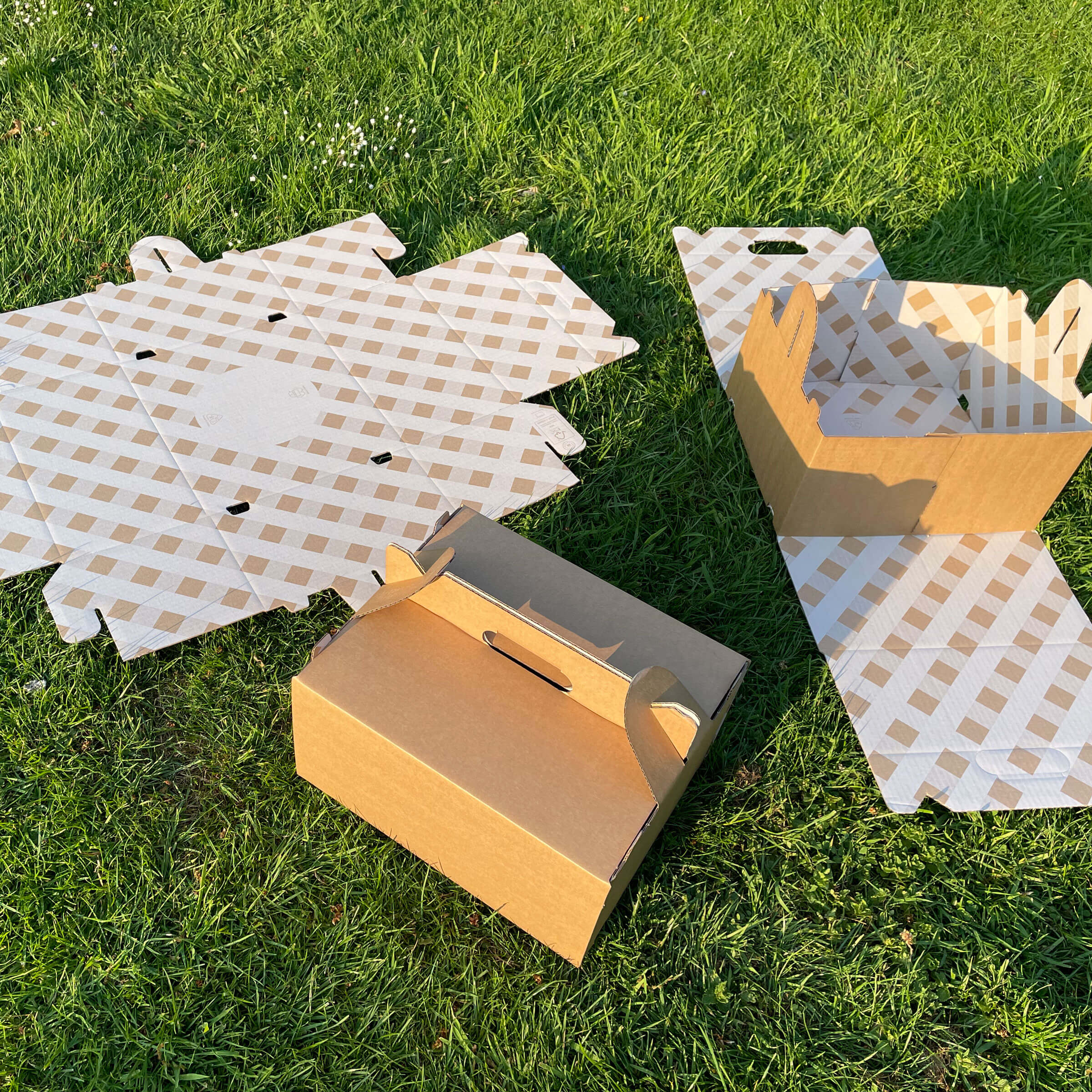 Boîte petit-déjeuner en carton - Picknick box van karton