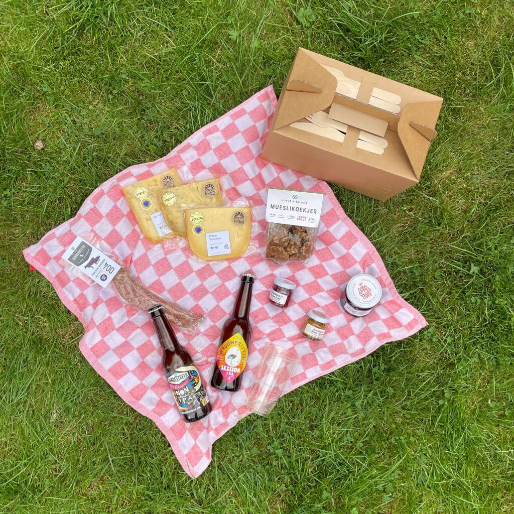 Boîte petit-déjeuner en carton - Picknick box van karton